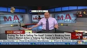 Cramer calls the stock market situation frantic as people wanting to buy in badly